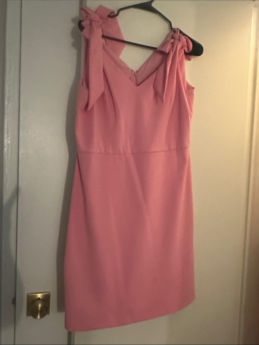 Women’s Sleeveless Pink Tie-Shoulder Dress